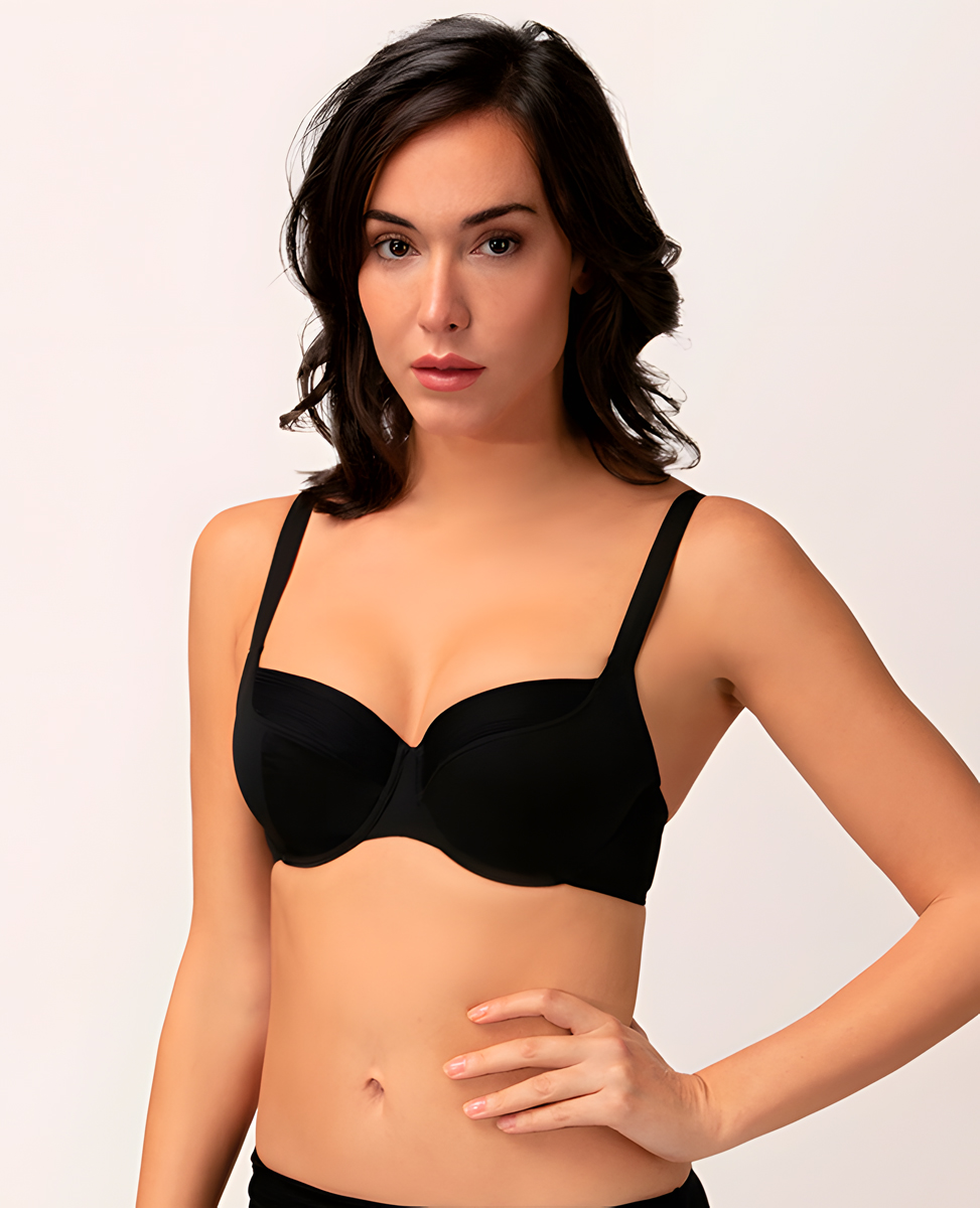 Верх купальника Empreinte Structure (black)