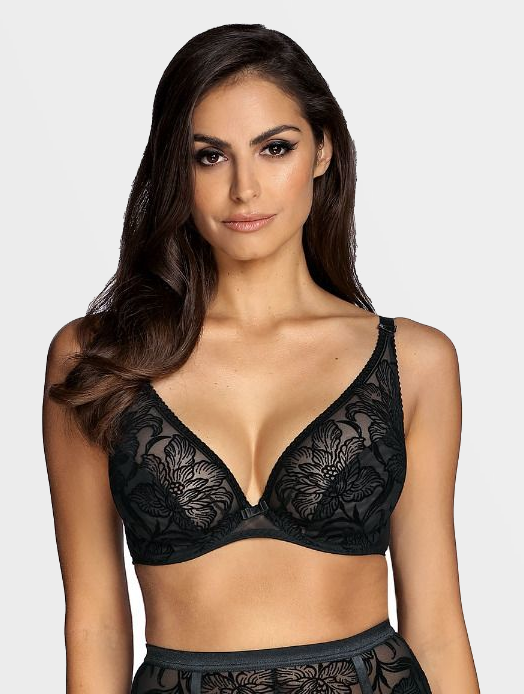 Бюстгальтер с мягкой чашкой Ewa Bien Velvet Brallet (Black)