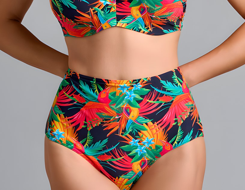 Низ купальника высокие Marlies Dekkers Hula Haka(Rain Forest)