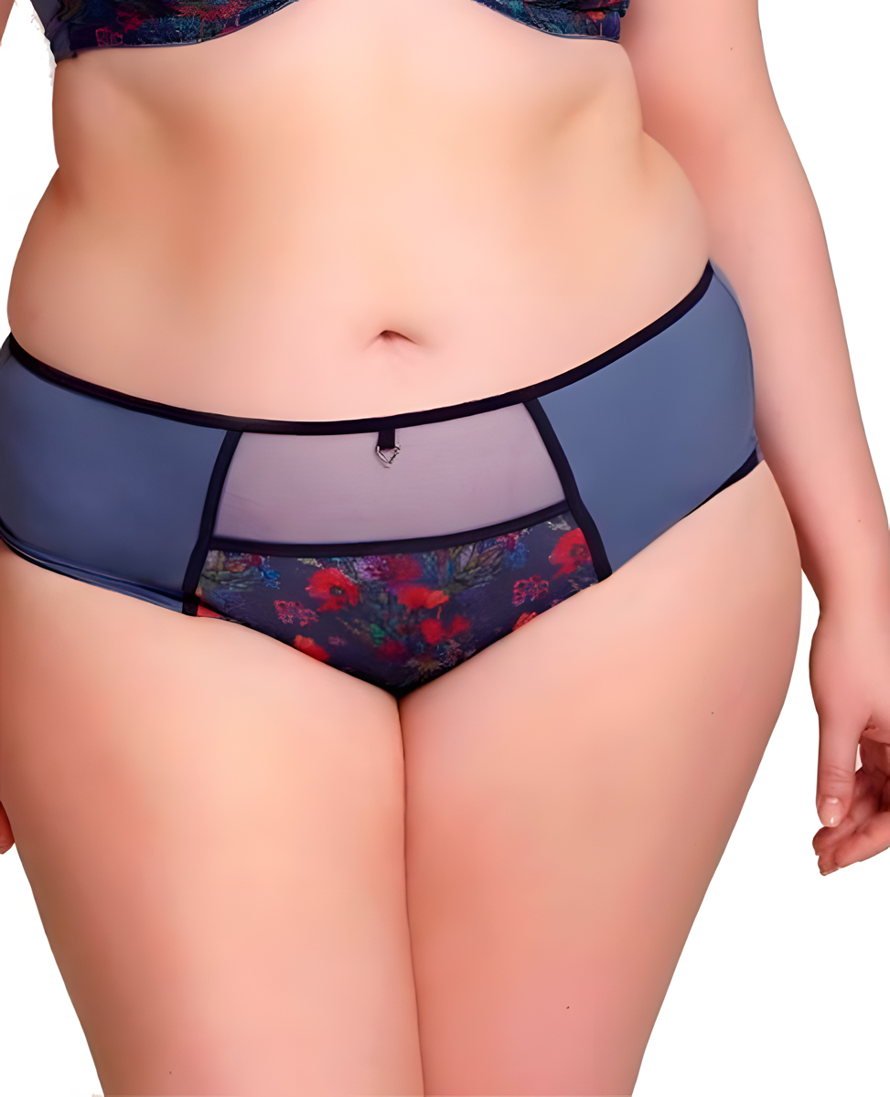 Трусы Panache Dionne Midi Brief (DENIM FLORAL)