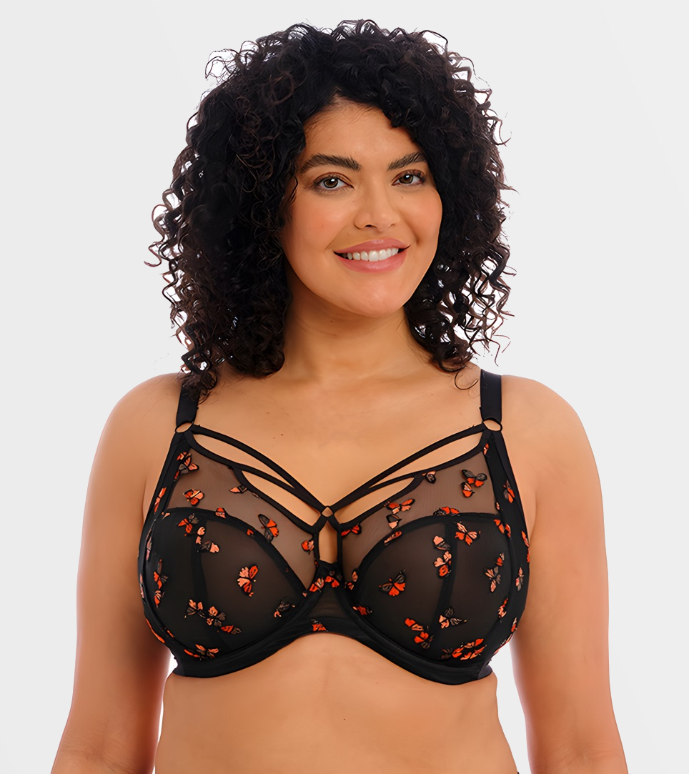 Бюстгальтер с мягкой чашкой Elomi Sachi Бабочки(Black)